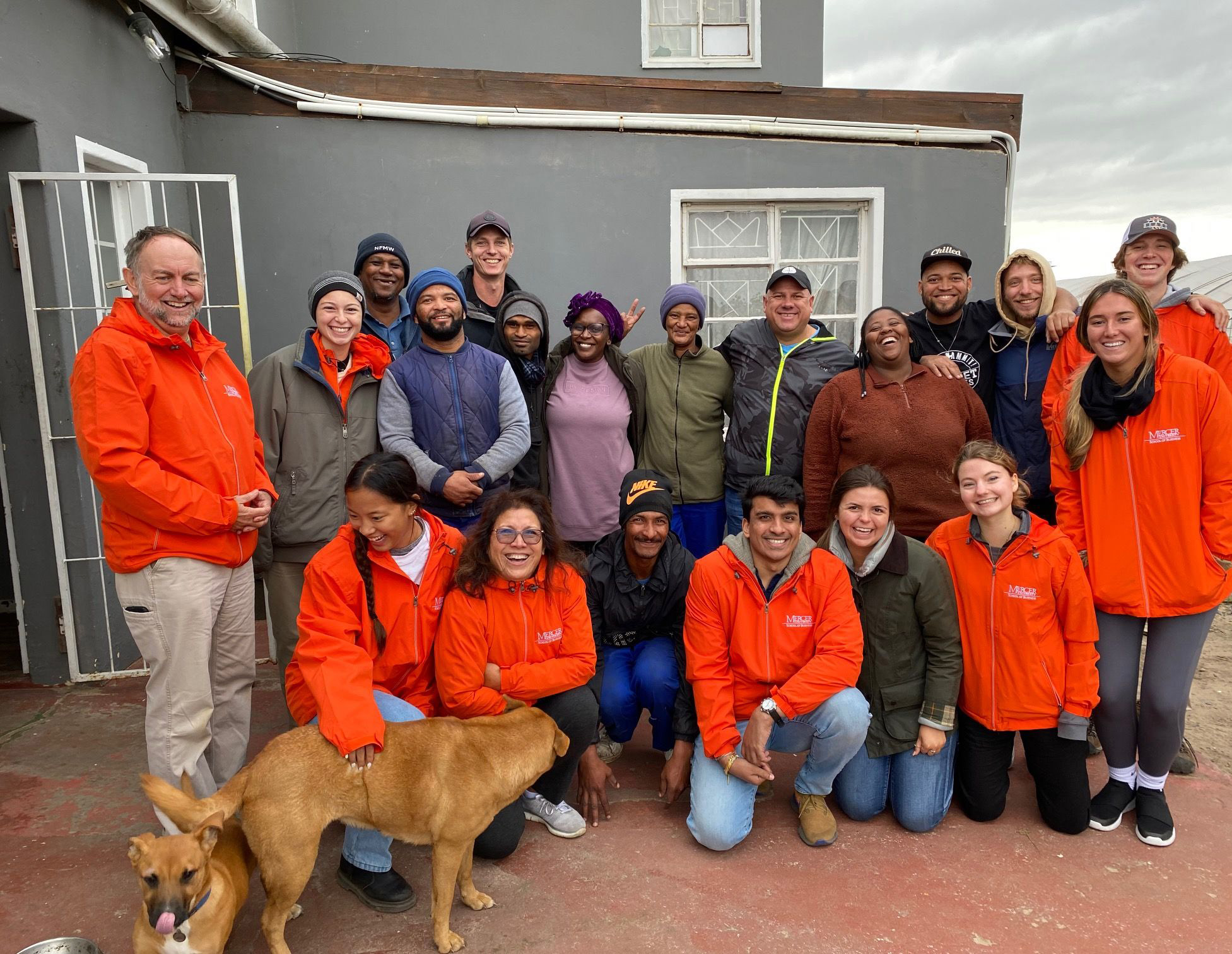 Group of students and professors during Mercer On Mission South Africa