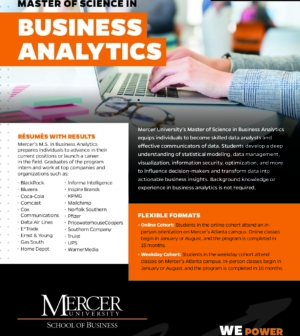 MSBA Program Sheet