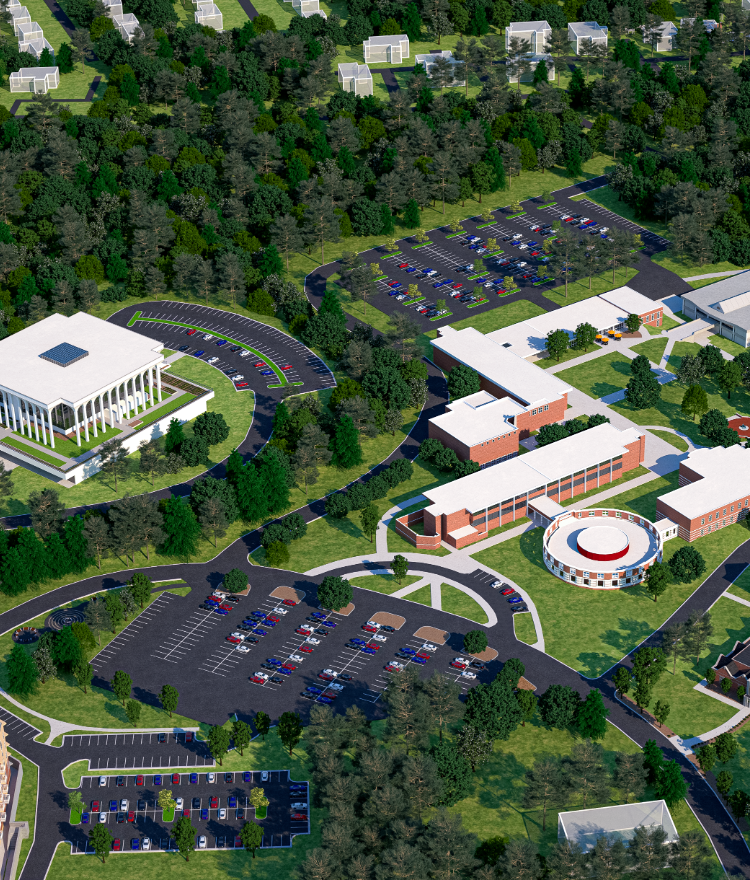 digital rendering of the atlanta campus map
